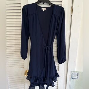 Gianni BINI wrap dress royal blue